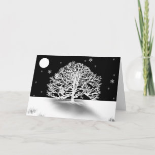 Cartes Pour Fêtes Annuelles Nuit silencieuse