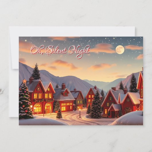 Cartes Pour Fêtes Annuelles Nuit silencieuse | Noël (Devant)