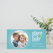 Cartes Pour Fêtes Annuelles Nuit silencieuse, Nuit Sainte Noël chrétien (Debout devant)