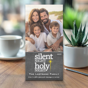 Cartes Pour Fêtes Annuelles Nuit silencieuse, Nuit Sainte - photo - Tableau no