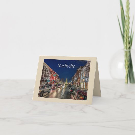 Cartes Pour Fêtes Annuelles Nuits de Nashville (Devant)