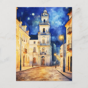 Cartes Pour Fêtes Annuelles Nuits Starlit à Évora, Portugal