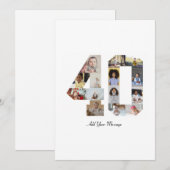 Cartes Pour Fêtes Annuelles Numéro 40 - Collage photo (Devant / Derrière)