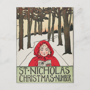Cartes Pour Fêtes Annuelles Numéro de Noël vintage Saint-Nicolas (1896)