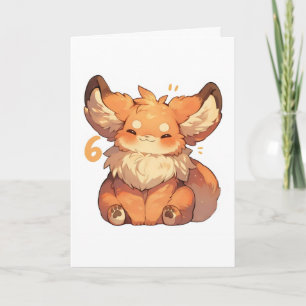 Cartes Pour Fêtes Annuelles Numéro Six Kawaii Animal Anime