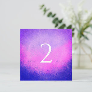 Cartes Pour Fêtes Annuelles Numéros de tableau rose violet