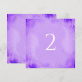 Cartes Pour Fêtes Annuelles Numéros de tableau violet (Devant / Derrière)