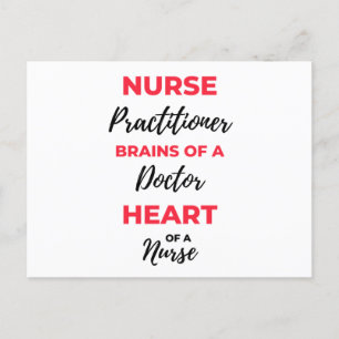 Cartes Pour Fêtes Annuelles Nurse Practitioner Brains Of A Doctor Heart 2