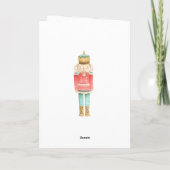 Cartes Pour Fêtes Annuelles Nutcracker Ballerina Fête de Noël (Dos)