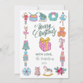 Cartes Pour Fêtes Annuelles Nutcracker Ballet Christmas (Devant)