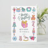 Cartes Pour Fêtes Annuelles Nutcracker Ballet Christmas (Debout devant)