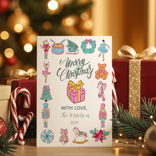 Cartes Pour Fêtes Annuelles Nutcracker Ballet Christmas