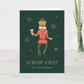 Cartes Pour Fêtes Annuelles Nutcracker Cocktail "Sending Cheer" Christmas (Devant)