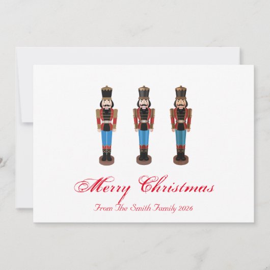 Cartes Pour Fêtes Annuelles Nutcracker Holiday Photo (Devant)