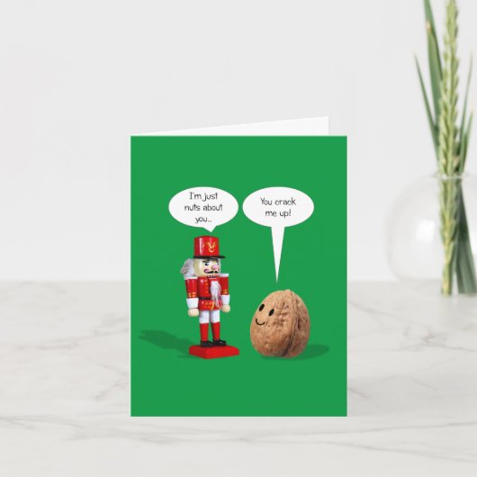 Cartes Pour Fêtes Annuelles Nutcracker Love Pun Noël (Devant)