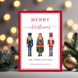 Cartes Pour Fêtes Annuelles Nutcracker mignon Joyeux Noël