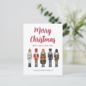 Cartes Pour Fêtes Annuelles Nutcracker mignon Joyeux Noël (Debout devant)