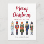 Cartes Pour Fêtes Annuelles Nutcracker mignon Joyeux Noël (Devant)