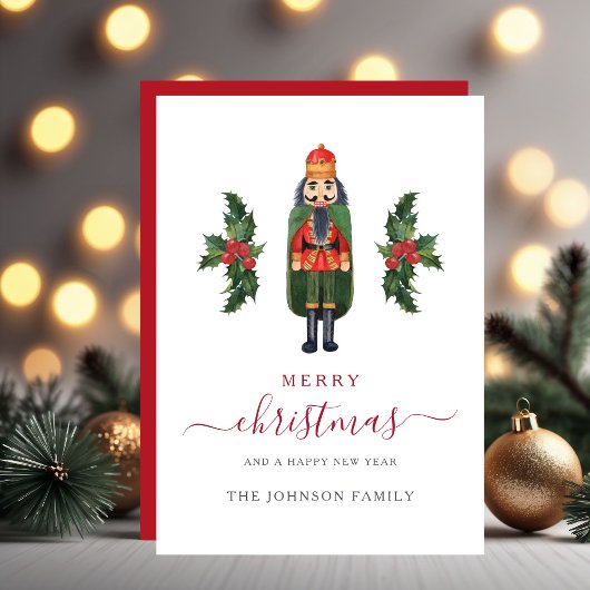 Cartes Pour Fêtes Annuelles Nutcracker Noël mignon