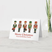 Cartes Pour Fêtes Annuelles Nutcrackers de Noël (Devant)