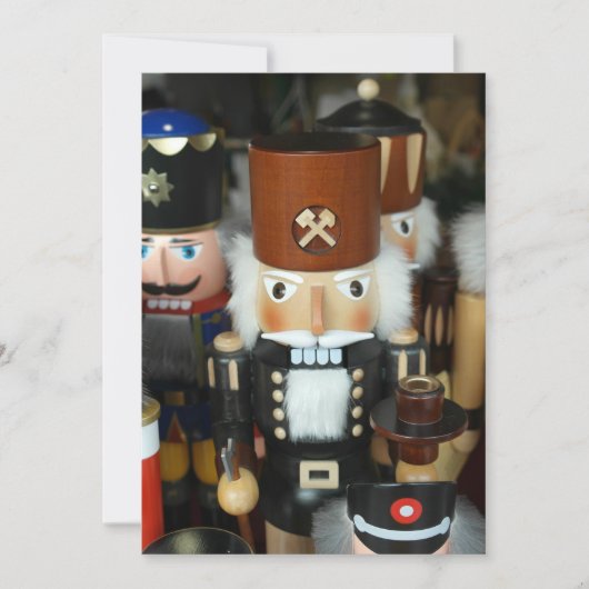 Cartes Pour Fêtes Annuelles Nutcrackers Noël Fêtes Noël Conception (Devant)
