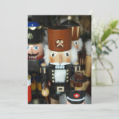 Cartes Pour Fêtes Annuelles Nutcrackers Noël Fêtes Noël Conception (Debout devant)