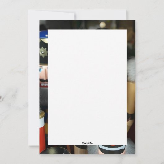 Cartes Pour Fêtes Annuelles Nutcrackers Noël Fêtes Noël Conception (Dos)