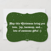 Cartes Pour Fêtes Annuelles Nutty Nutcrackers (Dos)