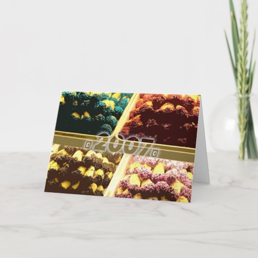 Cartes Pour Fêtes Annuelles NY Cookies (Devant)