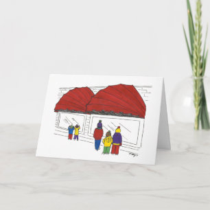 Cartes Pour Fêtes Annuelles NYC Fifth Avenue Shopping Noël