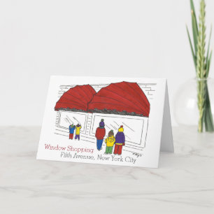 Cartes Pour Fêtes Annuelles NYC Vacances Shopping New York Noël NYC