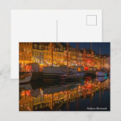 Cartes Pour Fêtes Annuelles Nyhavn Danemark City (Devant / Derrière)