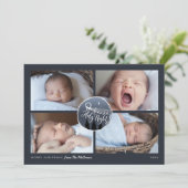 Cartes Pour Fêtes Annuelles O Holy Night 4 Photo Collage Noël (Debout devant)