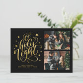 Cartes Pour Fêtes Annuelles "O Holy Night" Photo moderne (Debout devant)