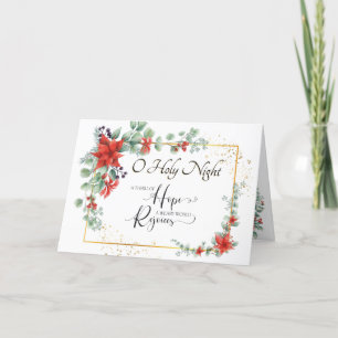 Cartes Pour Fêtes Annuelles "O Holy Night" Weary World se réjouit Noël