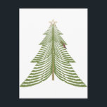 Cartes Pour Fêtes Annuelles O Tannenbaum<br><div class="desc">L'image de l'unadorned Christmas tree expresses both the simcity and the grandeur of the season. Original by American graphic designer Steve L. Vernon is part of the "It's all about 'gratitude !' collection.</div>