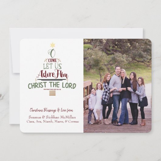 Cartes Pour Fêtes Annuelles O Venez Admirez Sa Typographie (Devant)