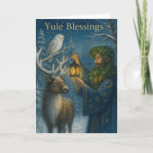 Cartes Pour Fêtes Annuelles Oak King Yule Card (Devant)