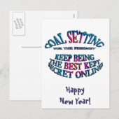 Cartes Pour Fêtes Annuelles Objectif : Le secret le mieux gardé en ligne (Devant / Derrière)