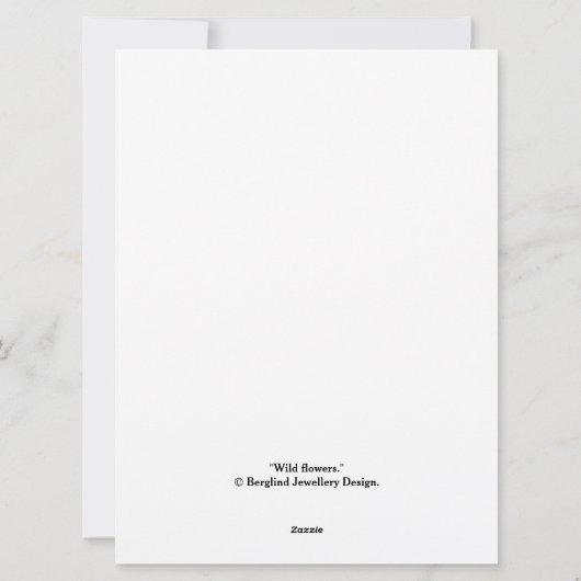 Cartes Pour Fêtes Annuelles Obtenez bien personnalisable Katie nom fleurs viol (Dos)