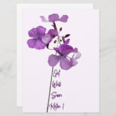 Cartes Pour Fêtes Annuelles Obtenez bien personnalisable Katie nom fleurs viol (Devant / Derrière)