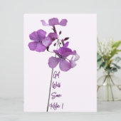 Cartes Pour Fêtes Annuelles Obtenez bien personnalisable Katie nom fleurs viol (Debout devant)