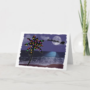 Cartes Pour Fêtes Annuelles Ocean Moonlight Christmas Holiday