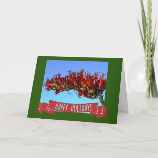 Cartes Pour Fêtes Annuelles Ocotillo du désert (Devant)