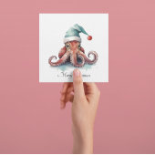 Cartes Pour Fêtes Annuelles Octopus Christmas Joy, coutume