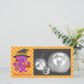 Cartes Pour Fêtes Annuelles Octopus d'Halloween (Debout devant)