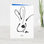 Cartes Pour Fêtes Annuelles Odd Rabbit encre originale Dessin chinois Année de (Dos)