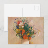 Cartes Pour Fêtes Annuelles Odilon Redon - Vase Des Fleurs (Devant / Derrière)