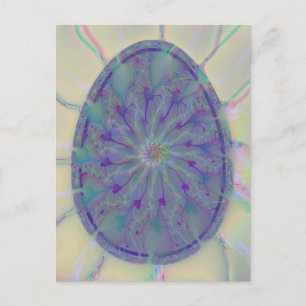Cartes Pour Fêtes Annuelles Oeuf Abstrait coloré Ambre violet bleu rose
