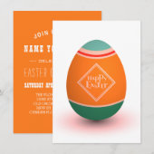 Cartes Pour Fêtes Annuelles oeuf de pâques (Devant / Derrière)